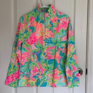 Lilly Pulitzer UPF 50+ Skipper Popover, Sunshine State of Mind, size XS NWT